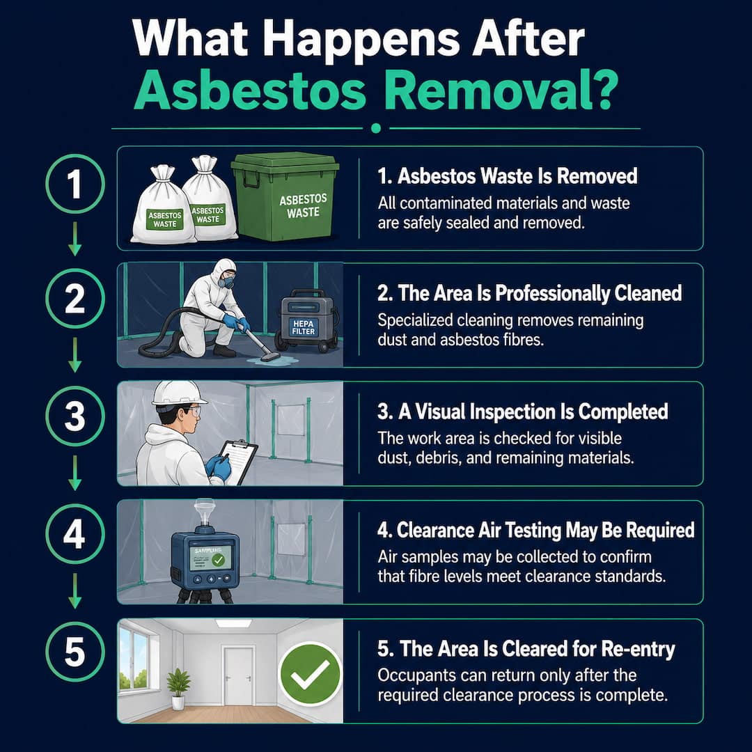 what happens after asbestos removal