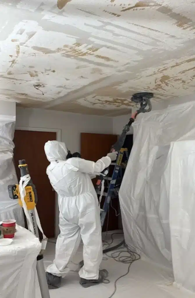 Popcorn-Ceiling with asbestos